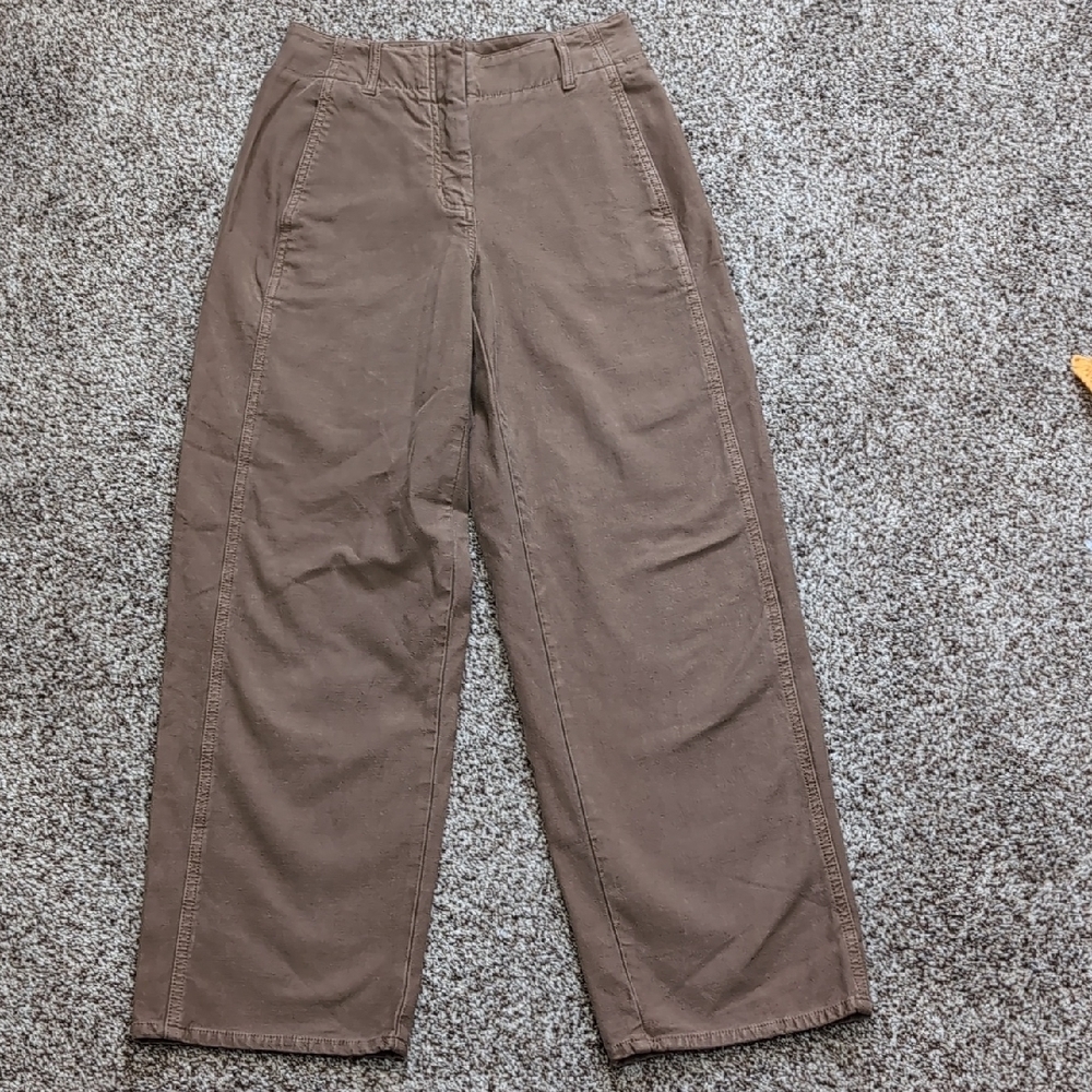 Wilfred Free Ascendant Pant Straight Leg Utility Brown Size 2 - Picture 3 of 10